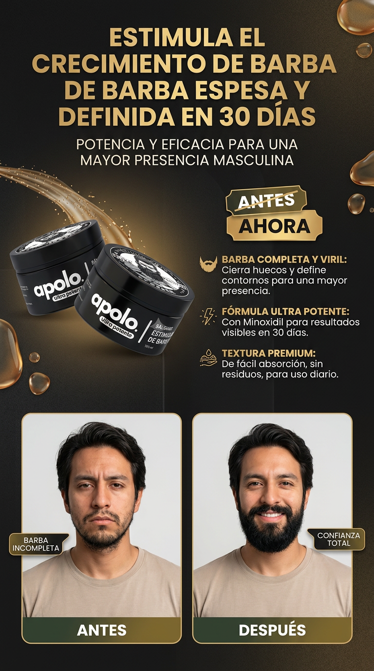 🧔🏻BALSAMO DE BARBA -ULTRA POTENTE CON MINOXIDIL